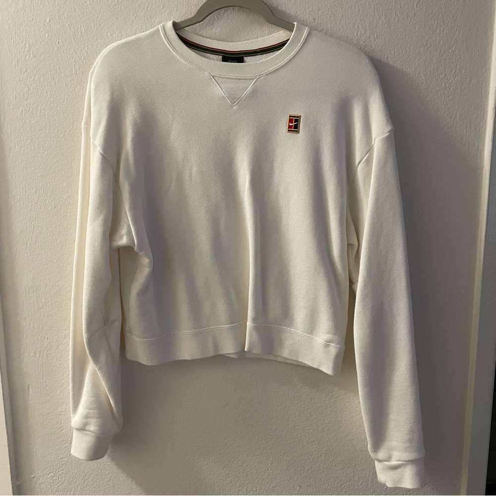 Nike - tennis sweatshirt in white size M
